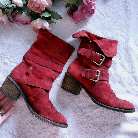 Donald J. Pliner Shoes - ❗❗Donald Pliner Oxblood Brushed Suede Boots